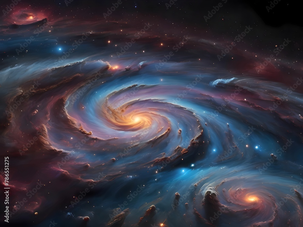 Obraz premium planet with space