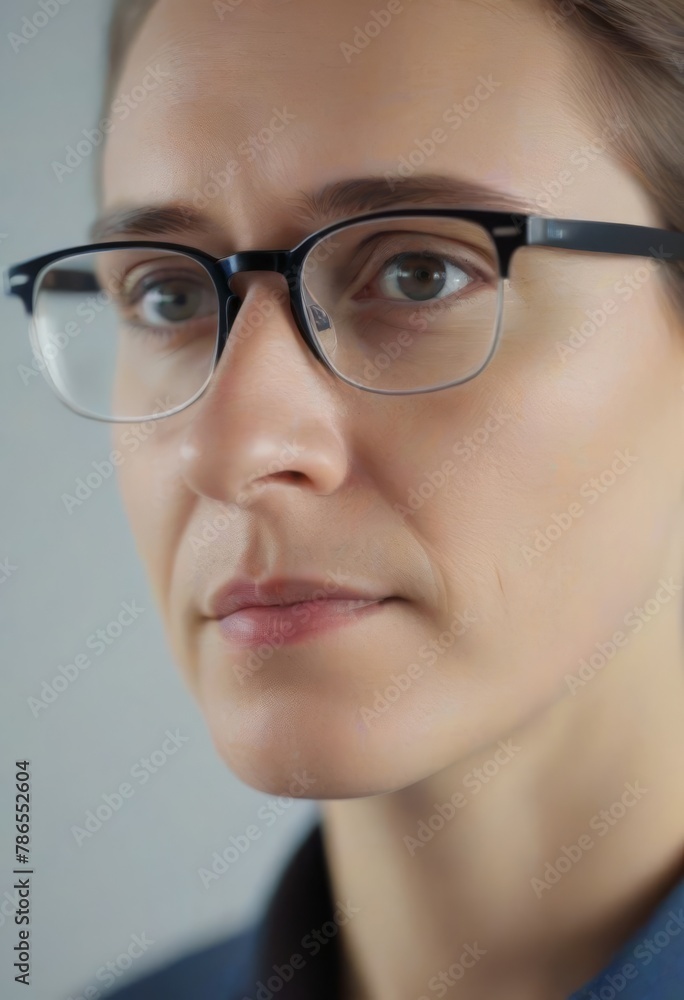 portrait of a woman wearing glasses portrait of a woman wearing glasses
