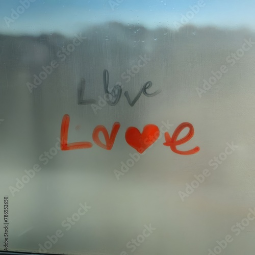 love finger drawn photo