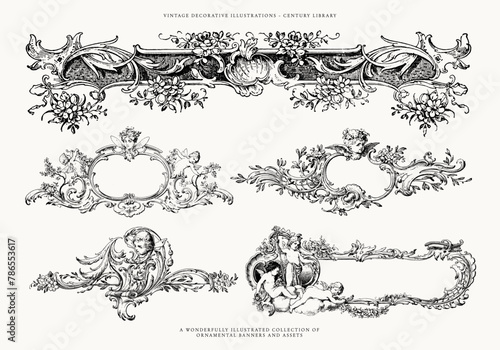 Vintage Victorian Label Templates and Design Assets i (ID: 786553617)