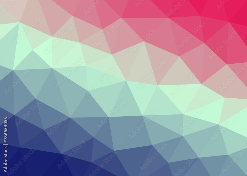 Obraz premium Triangle background with low poly style for design. Abstract geometric pattern