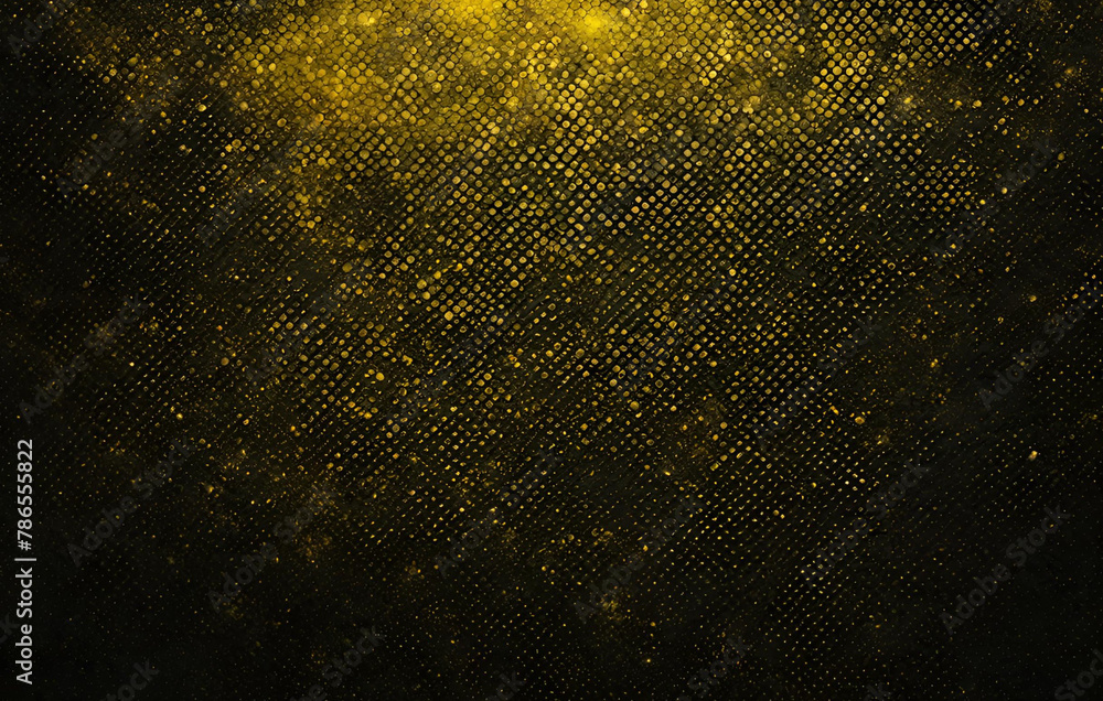 Gold bokeh on black background
