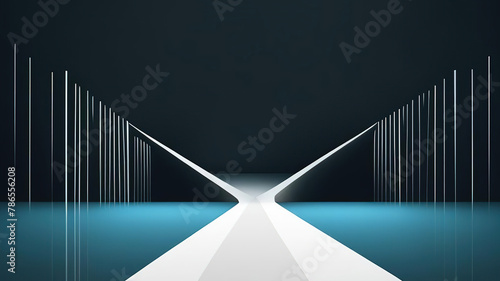 minimalistic abstract design bridge