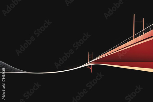 minimalistic abstract design bridge