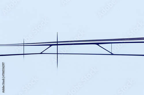 minimalistic abstract design bridge