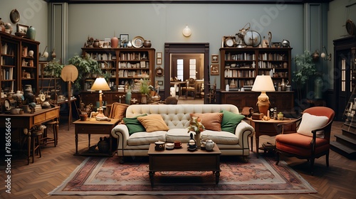 Fashionable vintage styled living room   © Wajid