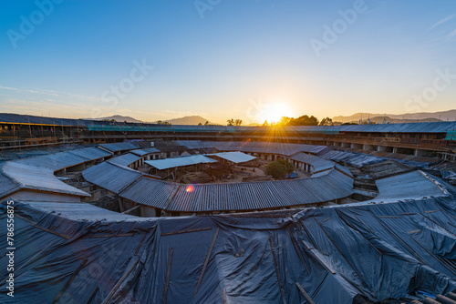 Daoyun Tower, Raoping Tulou, Chaozhou, Guangdong, China photo