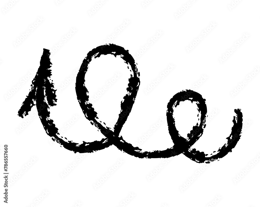 Hand drawn simple arrow drawn with wax crayon, chalk or charcoal. Uneven dry texture for underlining highlighting. Pencil drawn lines, strikethrough, grungy vector isolated on white Hand drawn simple arrow drawn with wax crayon, chalk or charcoal. Uneven dry texture for underlining highlighting. Pencil drawn lines, strikethrough, grungy vector isolated on white