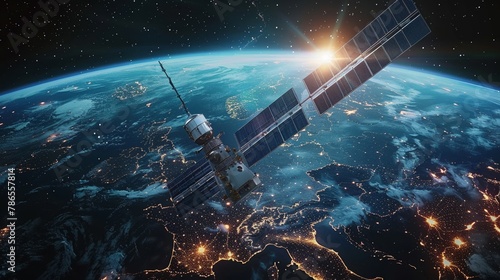 Space telecom, Earth in data embrace