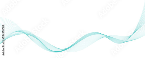 Abstract vector background with blue wavy lines 