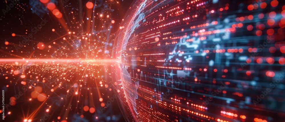 Holographic data sphere, telecom satellite Holographic data sphere, telecom satellite