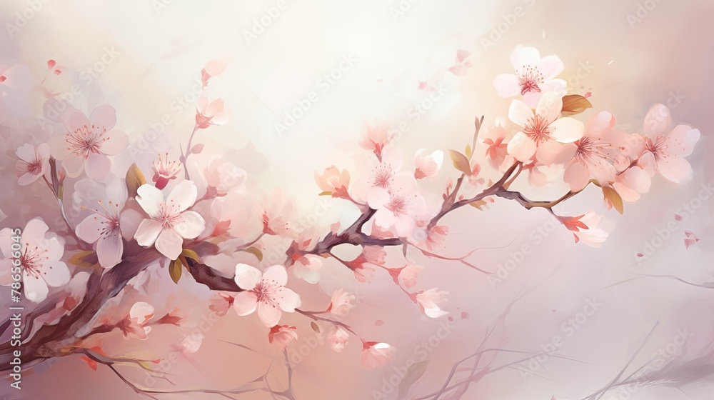 Fototapeta premium watercolor flower background Created with Generative AI technology.