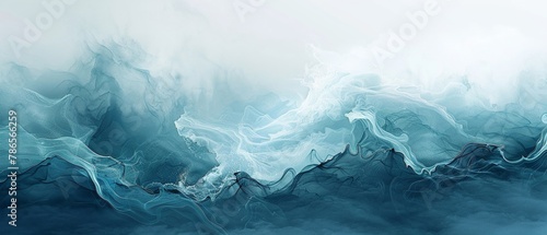 Aqua wave whisper, subtle design for official documents photo