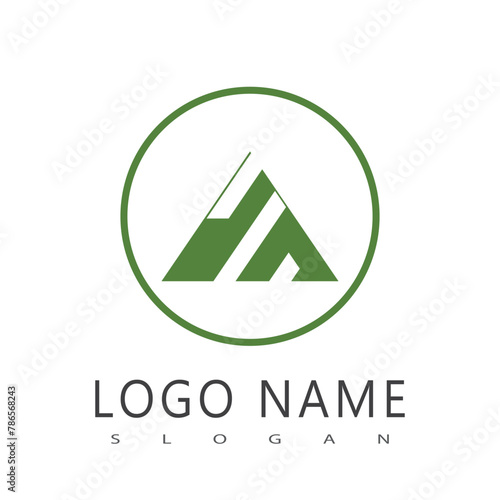 Mountain logo vector template symbol design