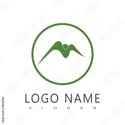 Mountain logo vector template symbol design