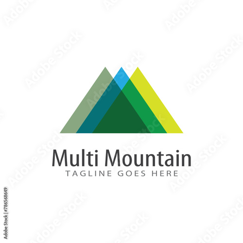 Mountain logo vector template symbol design