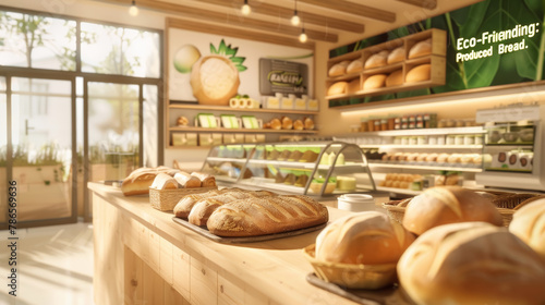 Green Baking Concept In Eco-Friendly Grocery