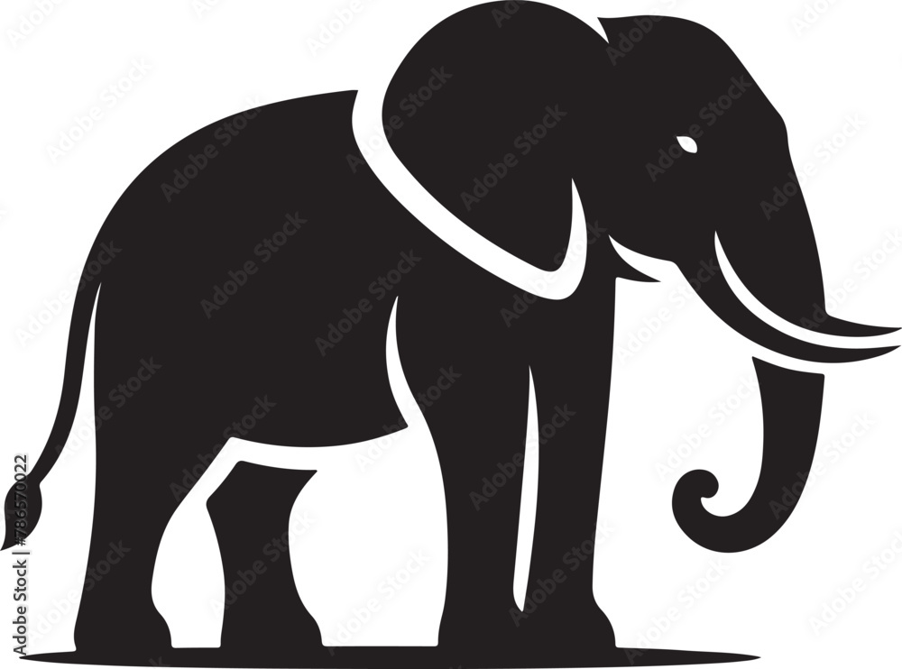elephant silhouette vector