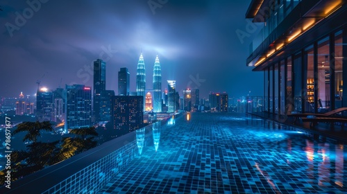 City Lights: Luxury Condo Skylounge Pool photo