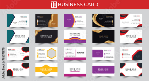 Professional business card template Modern and clean business card template