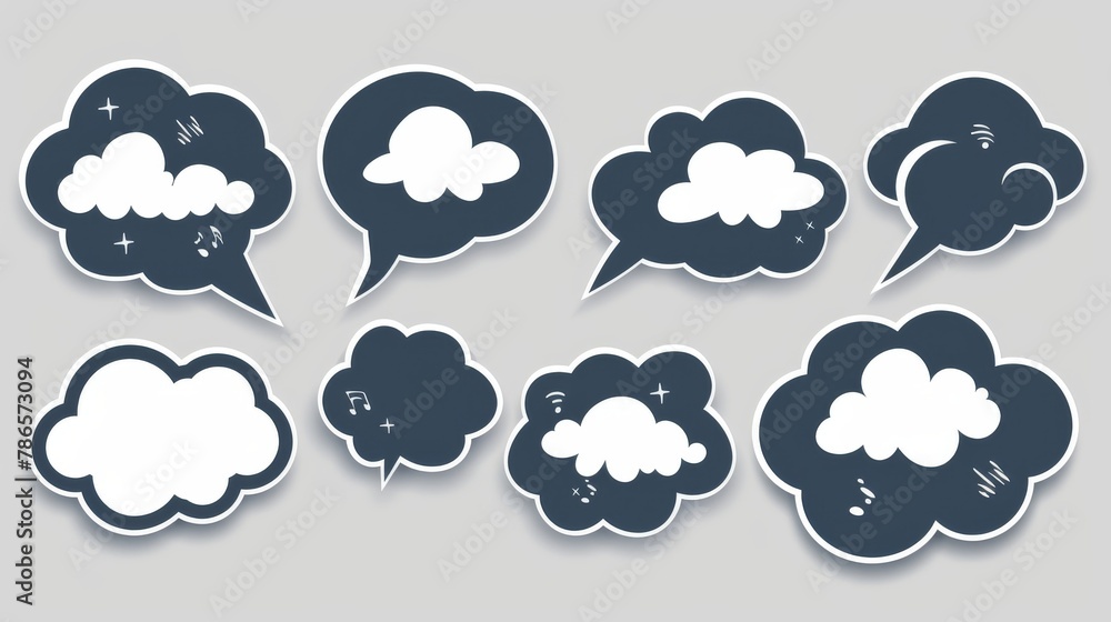 Talk Bubble Collection: Vector Speech Cloud Designs Talk Bubble Collection: Vector Speech Cloud Designs