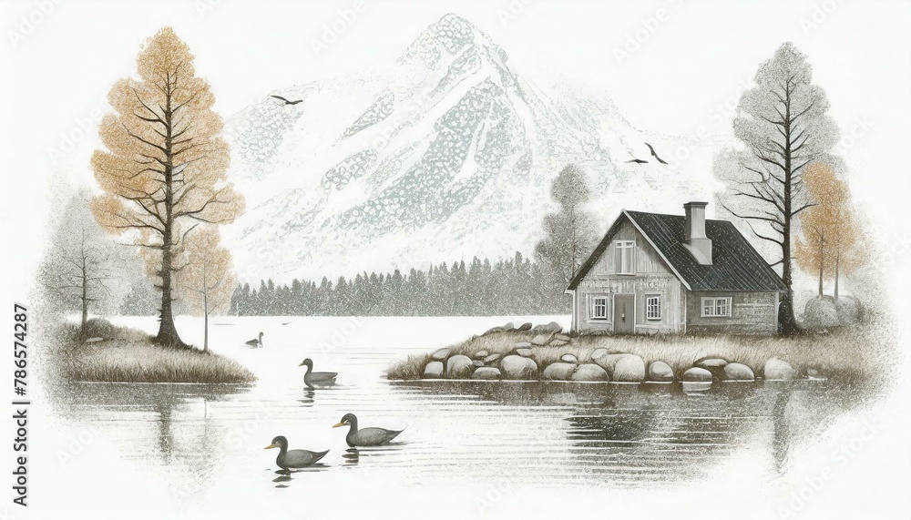 Obraz premium Lake