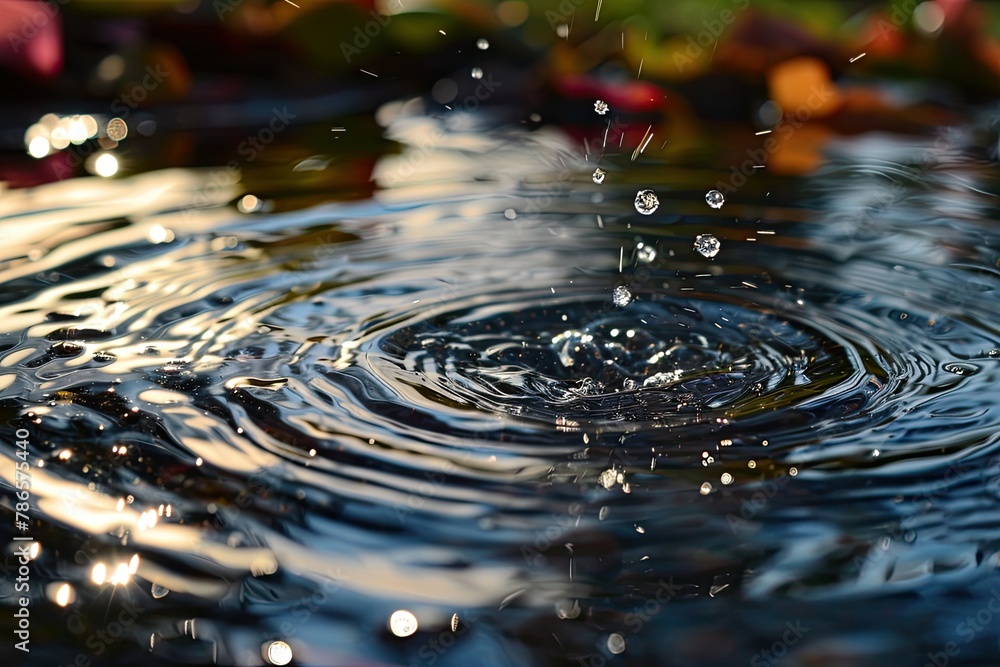 Water droplets ripples, abstract natural background. Water droplets ripples, abstract natural background.