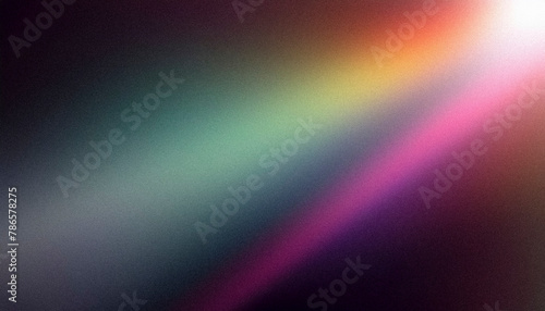 Vintage spectrum light overlay with grain texture