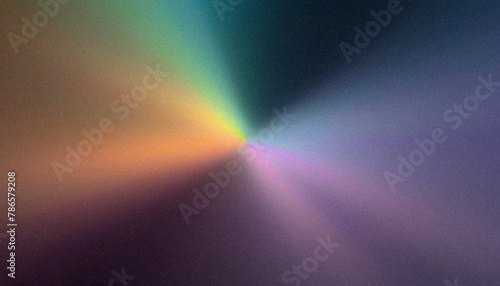 Abstract rainbow light beam on textured background