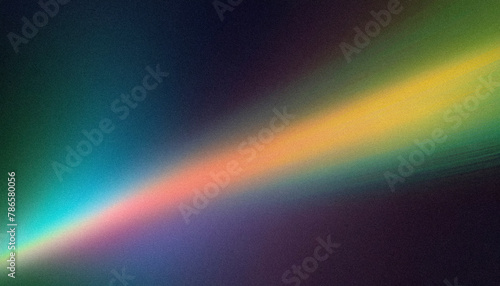 Abstract rainbow spectrum on grainy texture