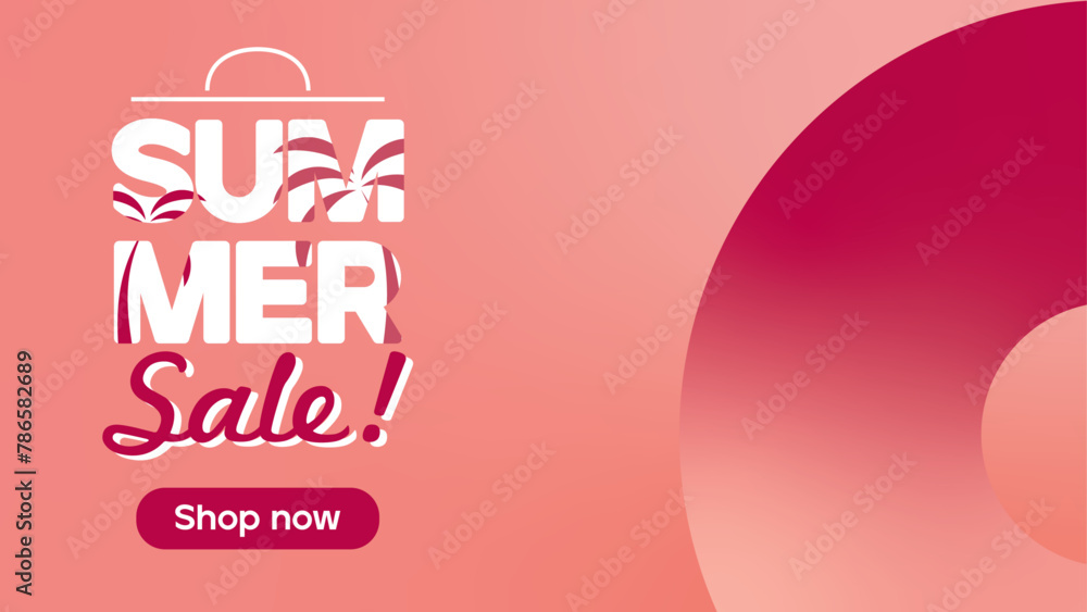 summer sale banner ad for women products. ready to use women product for summer sales. 