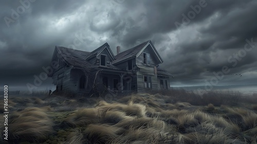 Abandoned home background