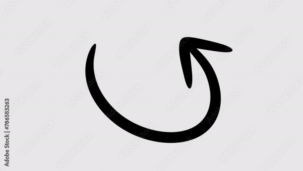 Hand drawn thin arrow graphic animation. Alpha channel. Doodle arrow on transparent background motion design. 4K resolution Hand drawn thin arrow graphic animation. Alpha channel. Doodle arrow on transparent background motion design. 4K resolution