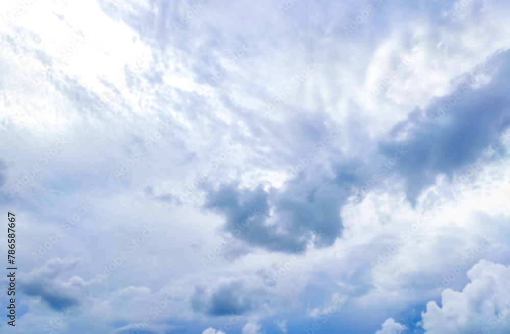 Sky with white clouds. Cloudy weather in summer day. Sky with white clouds. Cloudy weather in summer day.