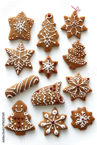 A variety of cookies displayed on a table, perfect for food-related projects