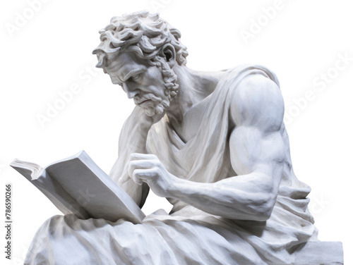 PNG  Greek sculpture reading statue art representation