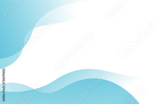 Blue wave overlap modern background with white space for text and message. template design	