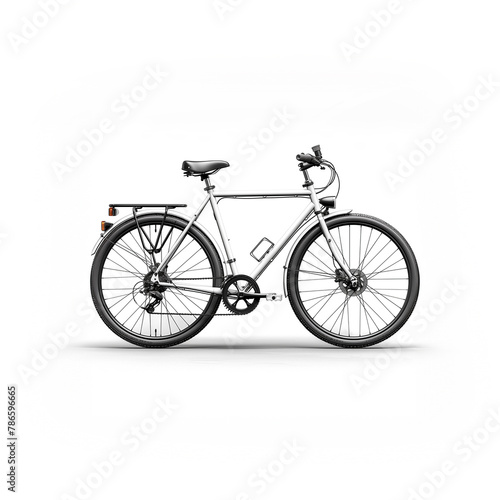 Vintage Bicycle in Black and White. Generative AI