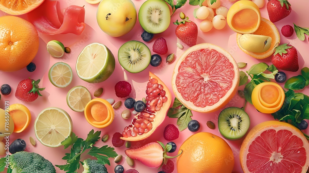 Health food concept Health food concept