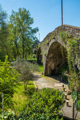 Ancient bridge in Tuscany Italy