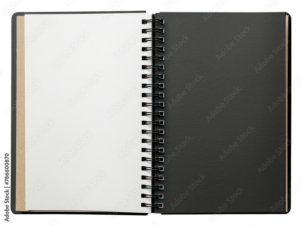 PNG Open spiral bound notepad Kraft Paper diary paper black PNG Open spiral bound notepad Kraft Paper diary paper black