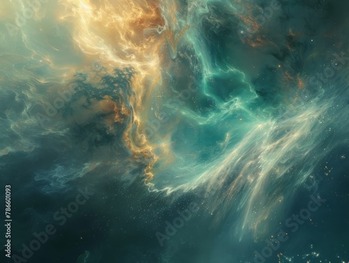 Abstract Celestial Bodies: Cosmic Forms in Glowing Hues and Intricate Patterns.
