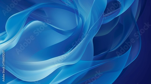 Wallpaper Mural Abstract blue hues swirls waves fluid motion background wallpaper Torontodigital.ca