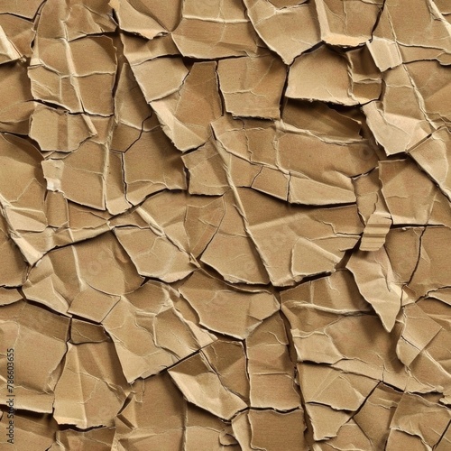 Detailed shot of textured brown paper, suitable for backgrounds