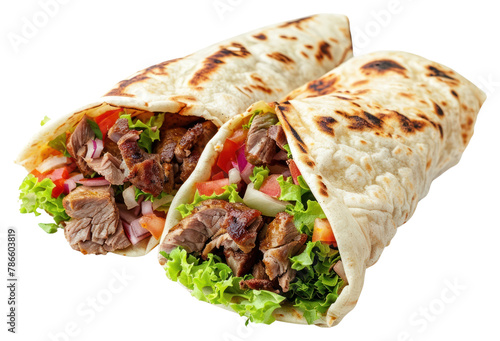 PNG Shawarma bread food meat