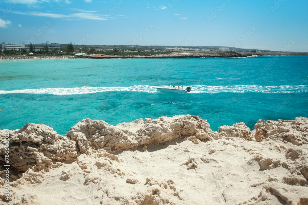 beautiful nature of Cyprus near the sea in the open air beautiful nature of Cyprus near the sea in the open air