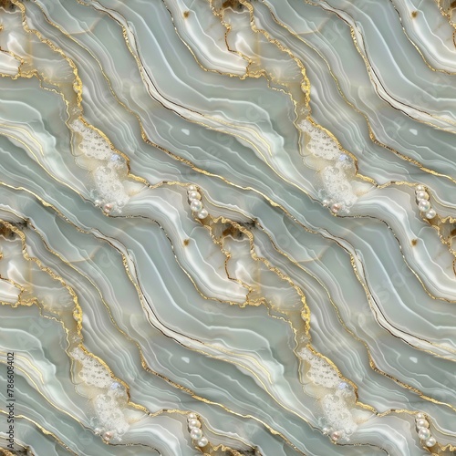 Abstract marble onyx texture with gold veins. Seamless background.