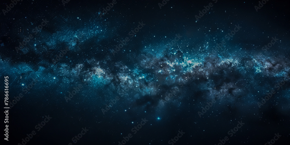 Cosmic galaxy with stars and nebula