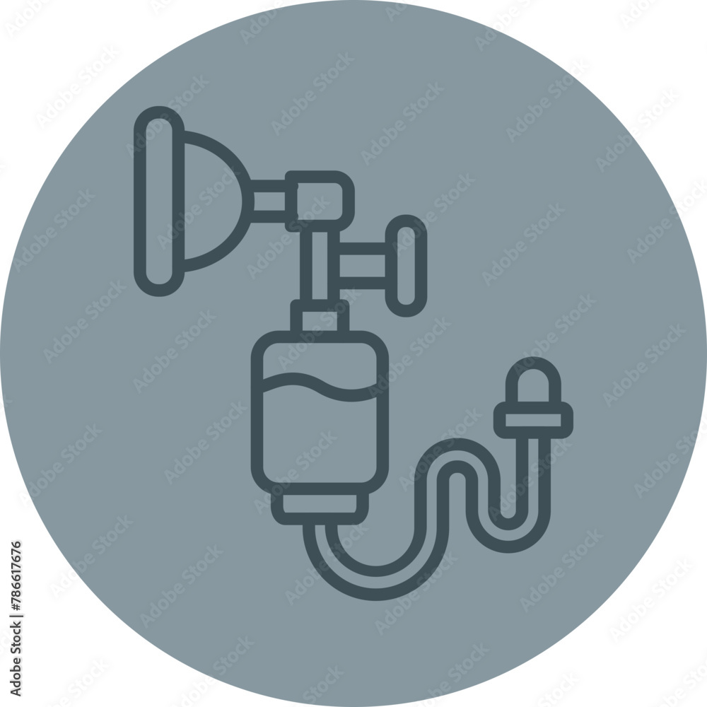 Anesthesia Grey Line Circle Icon Anesthesia Grey Line Circle Icon