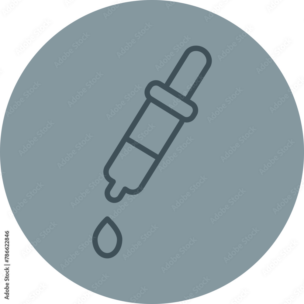 Eye Drops Grey Line Circle Icon Eye Drops Grey Line Circle Icon